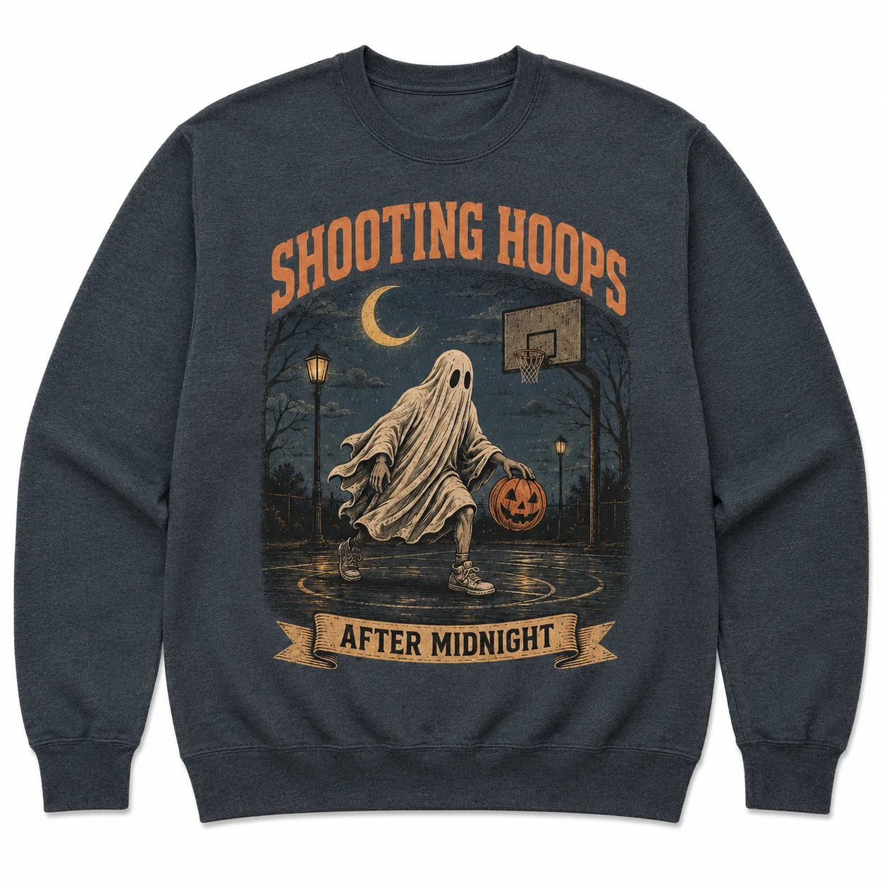 Shooting Hoops After Midnight Basketball Halloween Shirt
