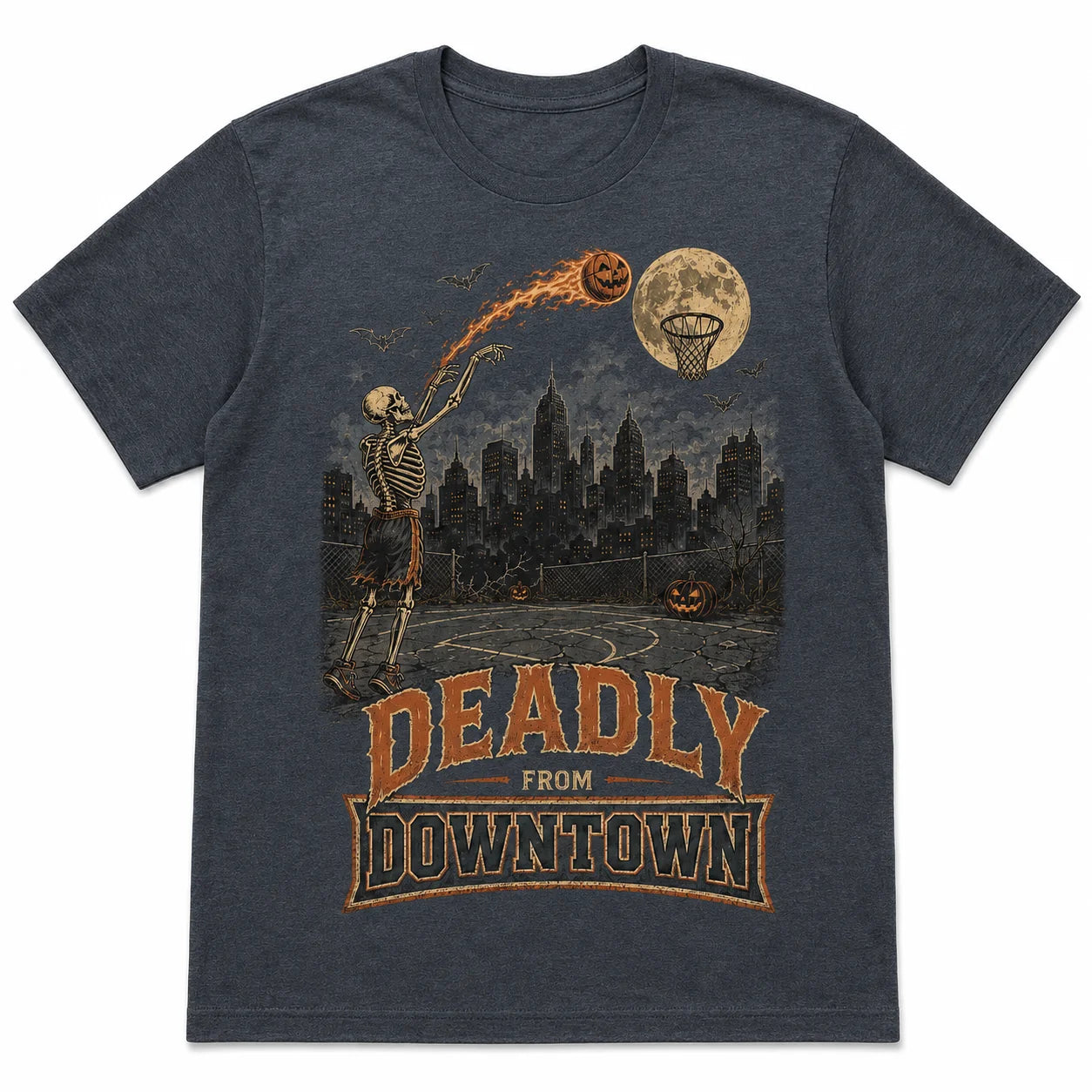 Deadly From Downtown Basketball Halloween Shirt
